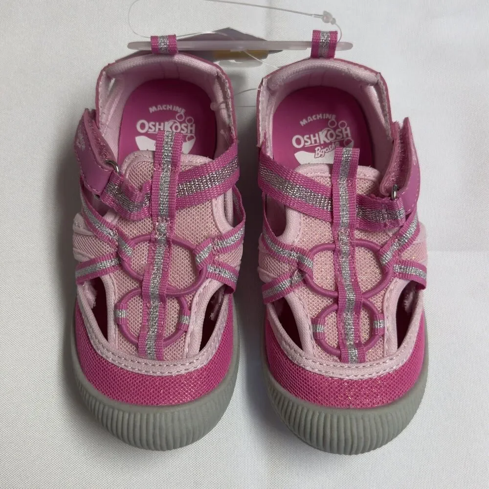OshKosh Everplay Flexible Outsole Bump Toe Sandal Toddler Size 9 Pink
